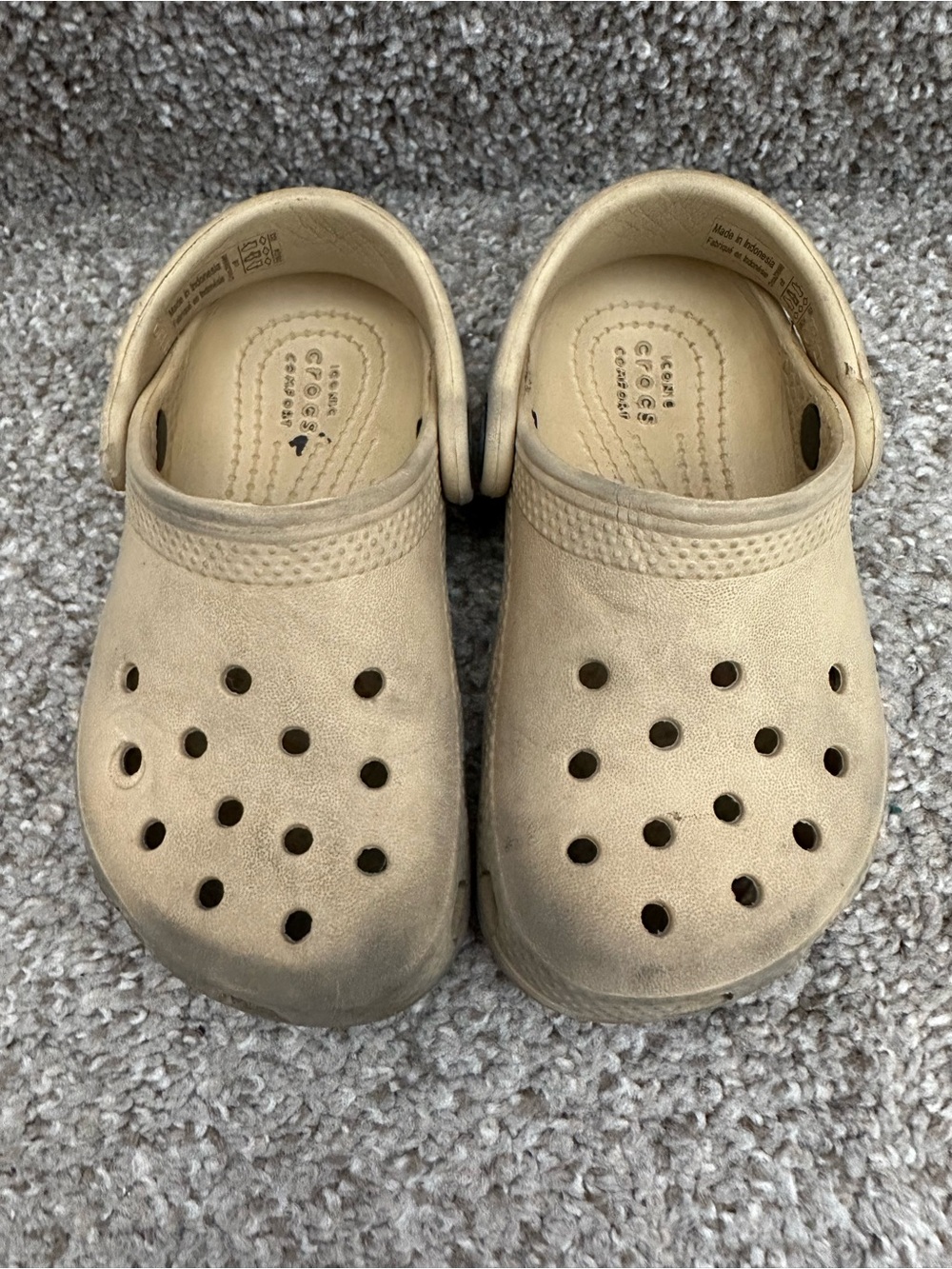CROCS Kids Classic Clog in Tan